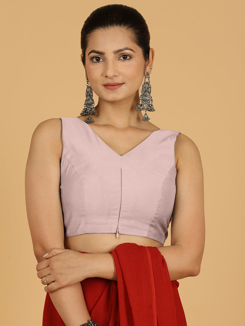 Hema x Rozaana | Saree Blouse in Lilac-Binks