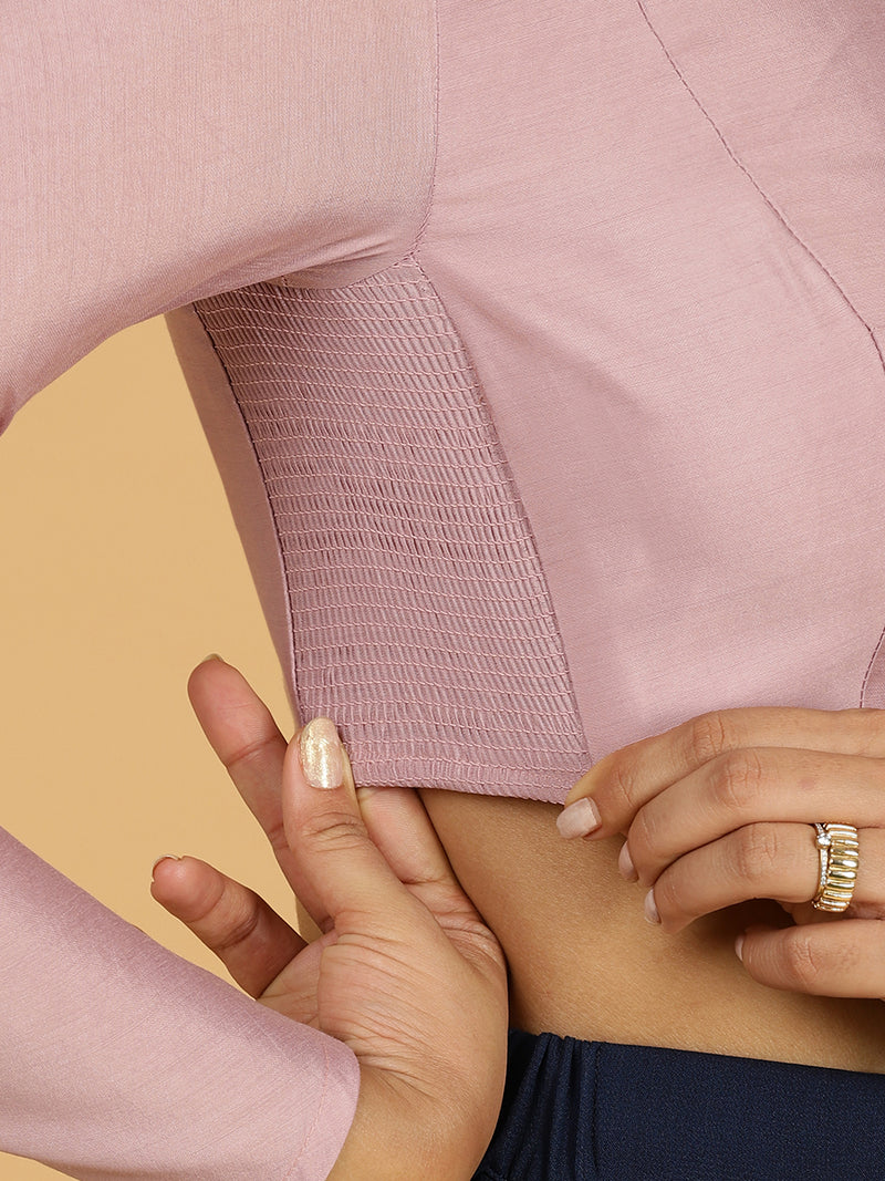 Jaya x Rozaana | Saree Blouse in Lilac-Binks