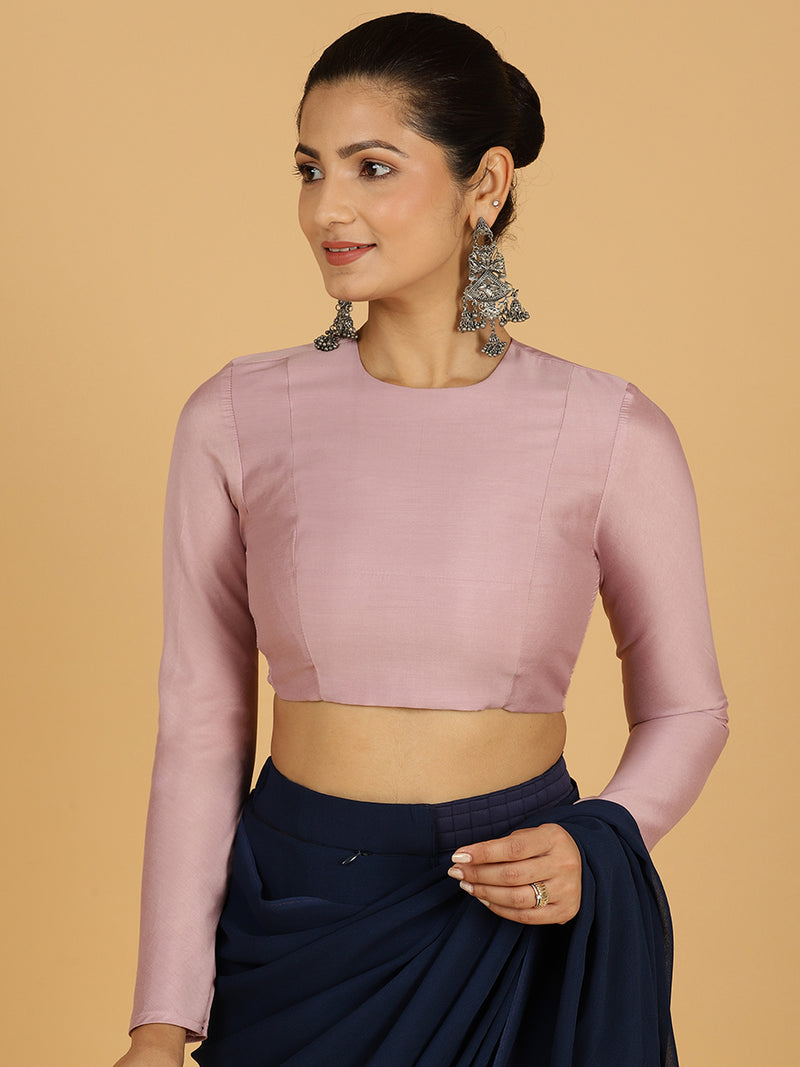 Jaya x Rozaana | Saree Blouse in Lilac-Binks