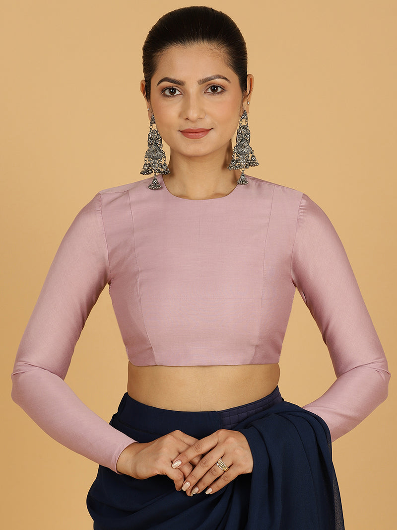 Jaya x Rozaana | Saree Blouse in Lilac-Binks