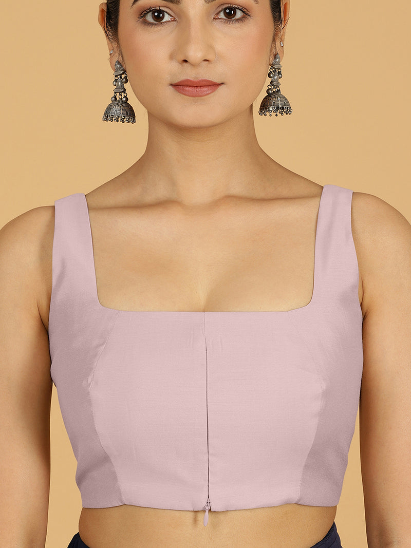 Kasturi x Rozaana | Sleeveless Saree Blouse in Lilac-Binks