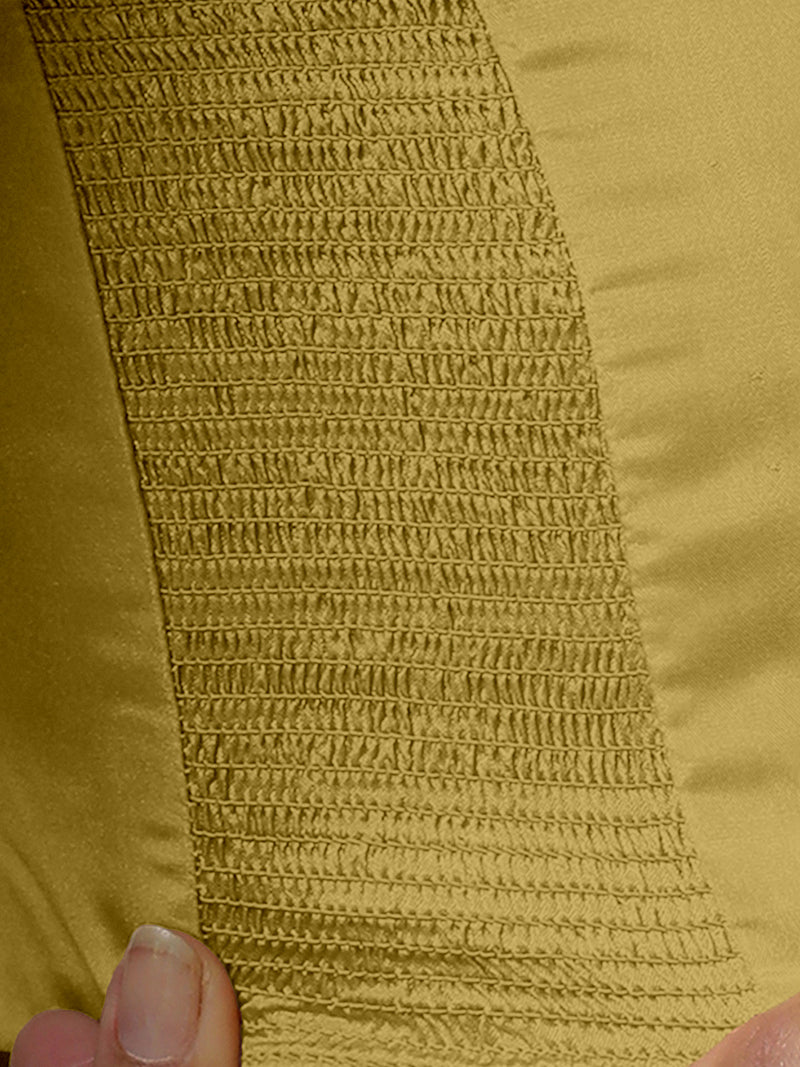 Raisa x Rozaana | Lemon Yellow Sleeveless FlexiFit™ Saree Blouse with Simple V Neckline and Back Cut-out with Tie-Up-Binks