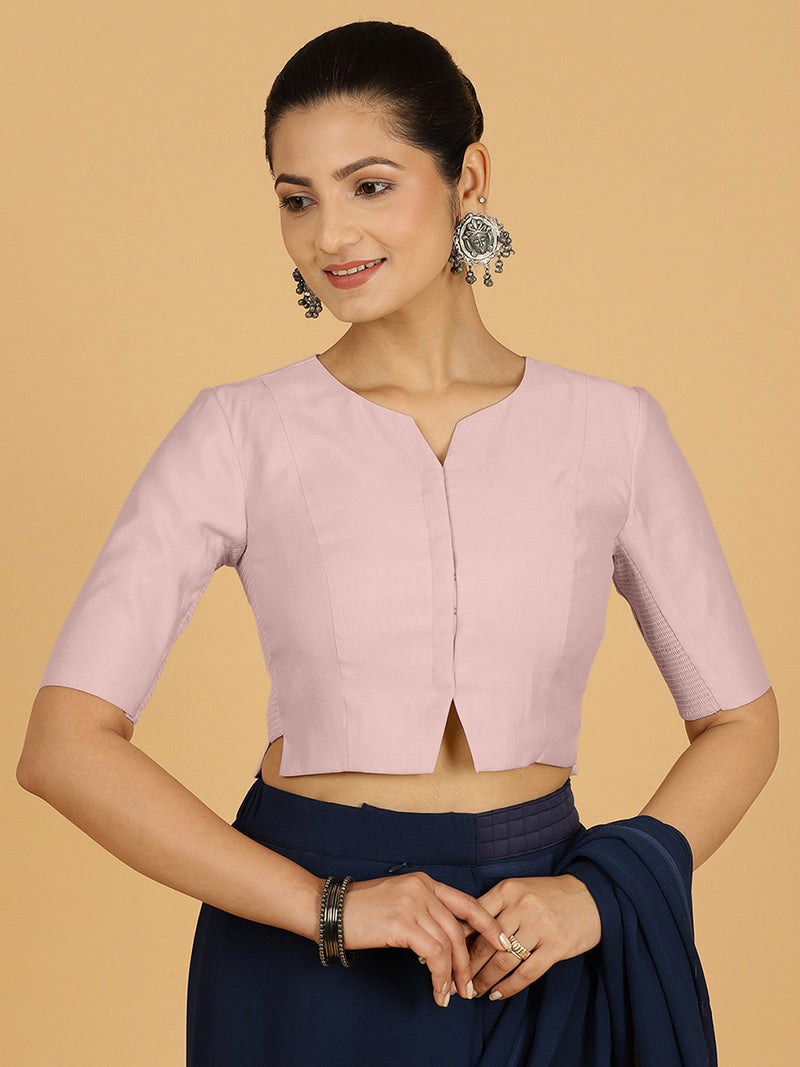 Rekha x Rozaana | Long Saree Blouse in Lilac-Binks