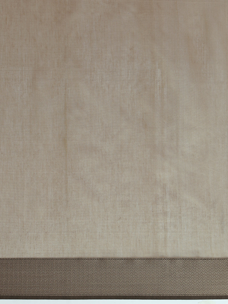 Maheshwari Cotton Silk Magenta Saree With Big Border-Binks