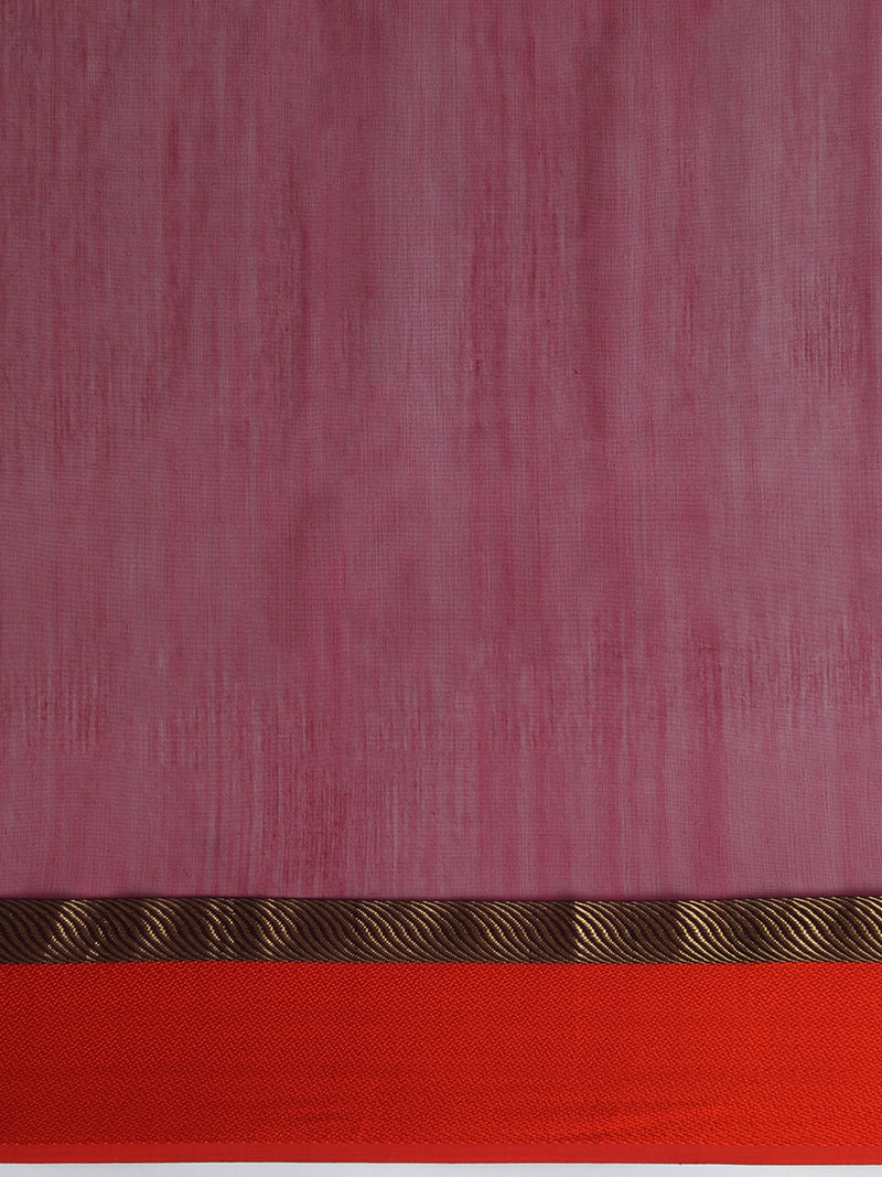 Maheshwari Cotton Silk Black Saree With Ganga-Jamuna Border-Binks