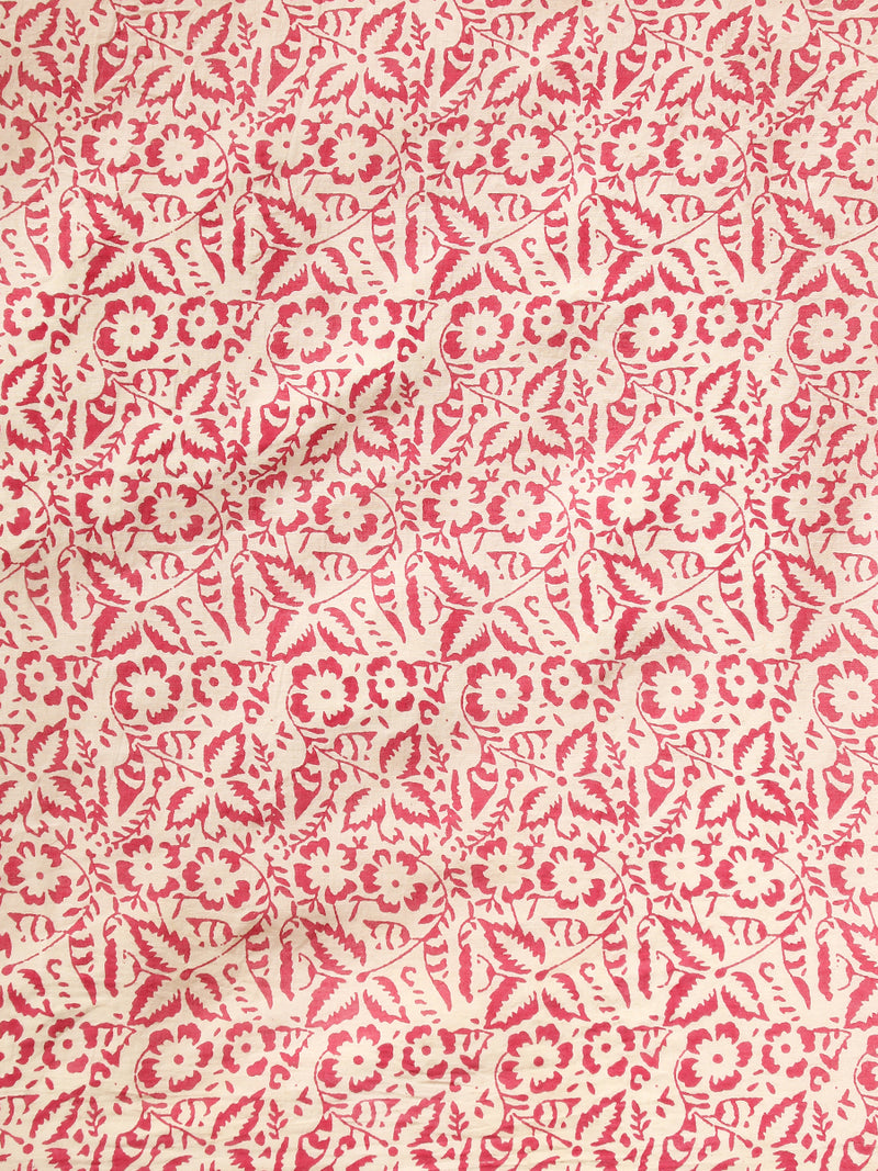 Red & Mustard Yellow Handblock Printed Diagonal Striped Chevron Mulmul Saree-Binks