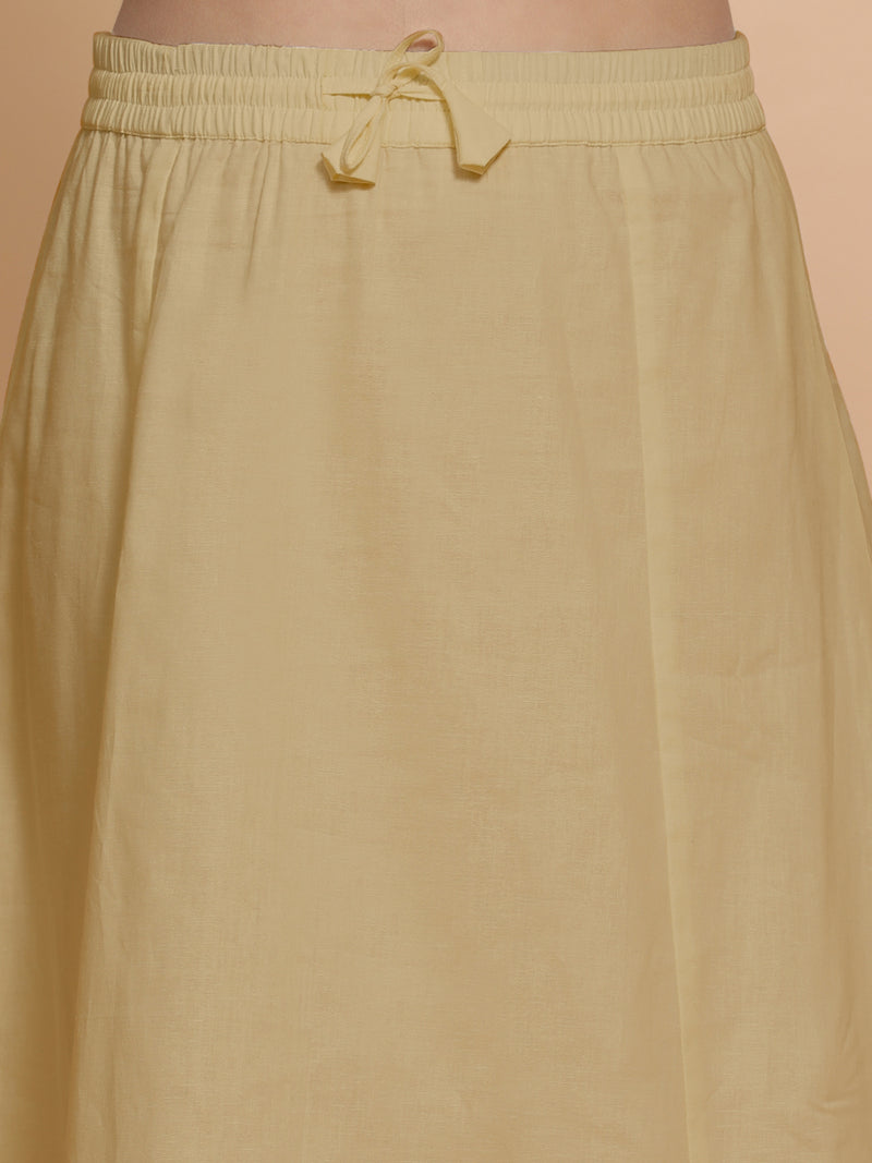 Petticoat/Underskirt for Sarees in Ecru Beige Linen-Binks