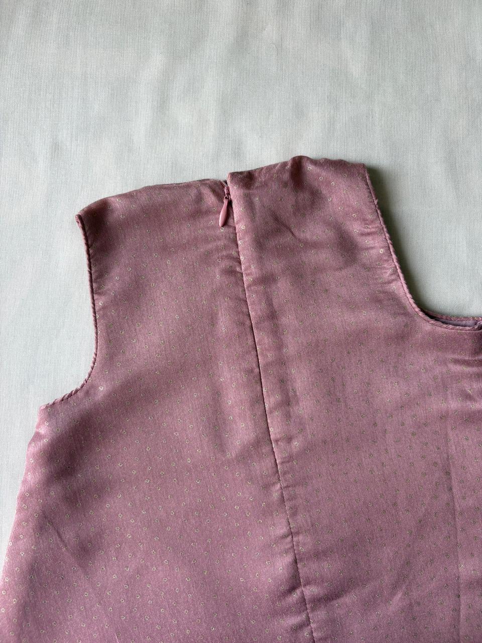 Kitty x Tyohaar Kidswear - Girls, in Chandheri, featuring sleeveless and jewel neckline, made for party & festive (view 4).
