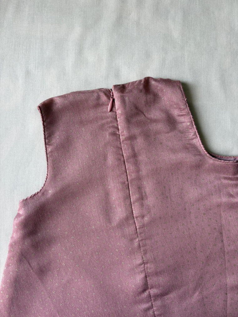 Kitty x Tyohaar Kidswear - Girls, in Chandheri, featuring sleeveless and jewel neckline, made for party & festive (view 4).