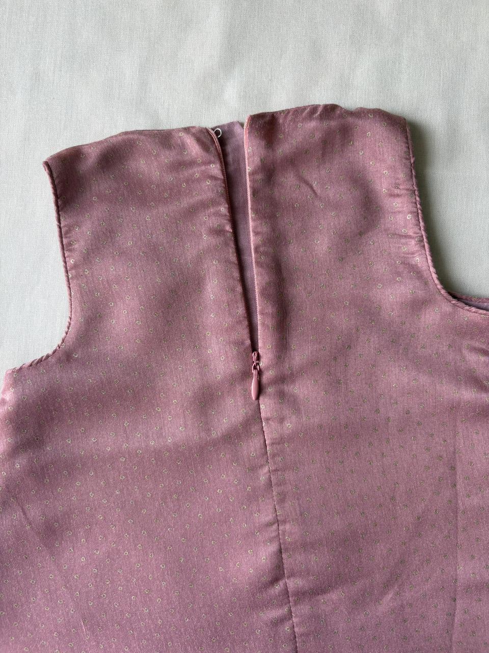 Kitty x Tyohaar Kidswear - Girls, in Chandheri, featuring sleeveless and jewel neckline, made for party & festive (view 7).