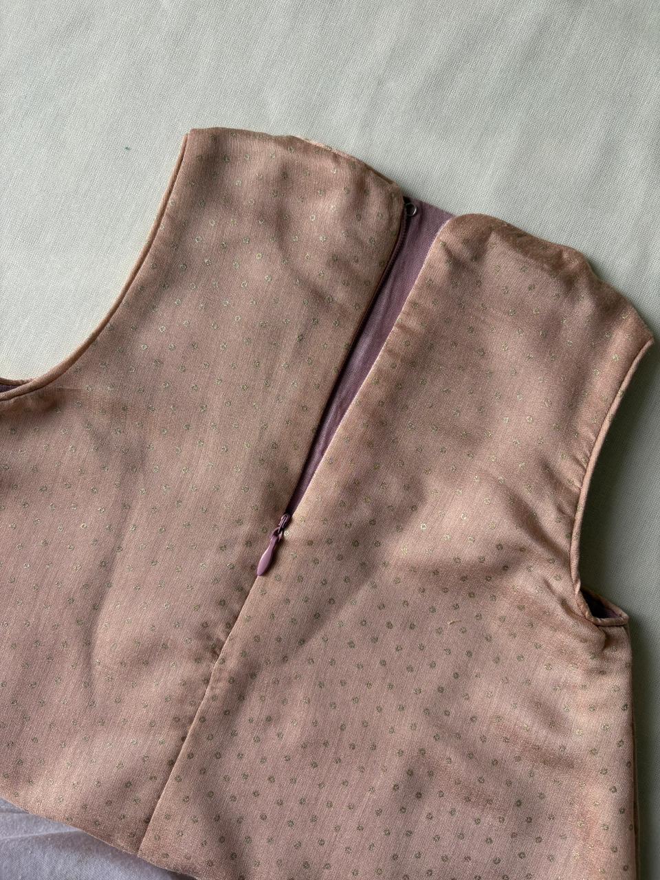 Kitty x Tyohaar Kidswear - Girls, in Chandheri, featuring sleeveless and jewel neckline, made for party & festive (view 5).