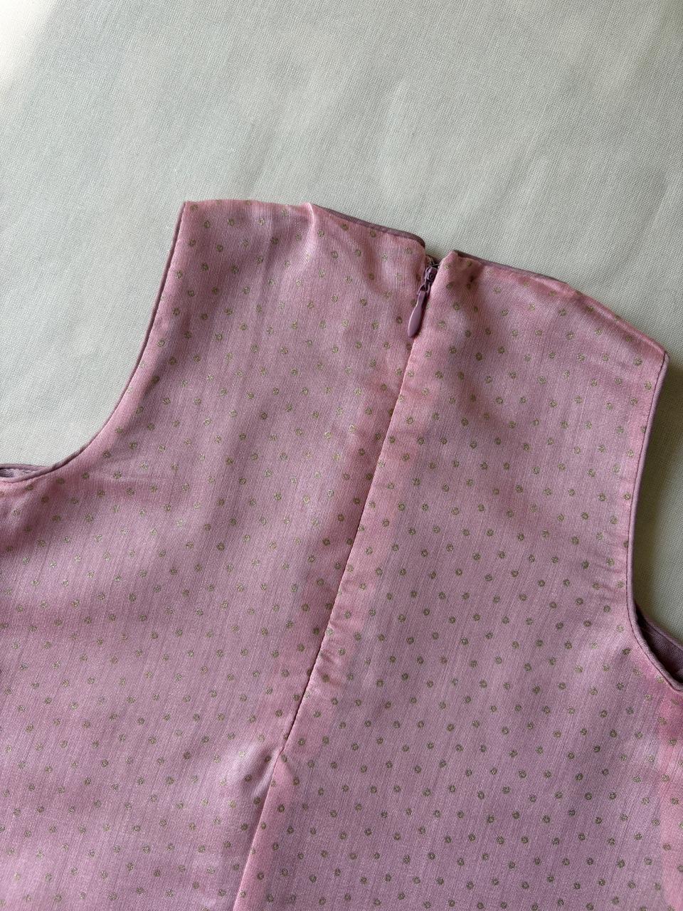 Kitty x Tyohaar Kidswear - Girls, in Chandheri, featuring sleeveless and jewel neckline, made for party & festive (view 4).