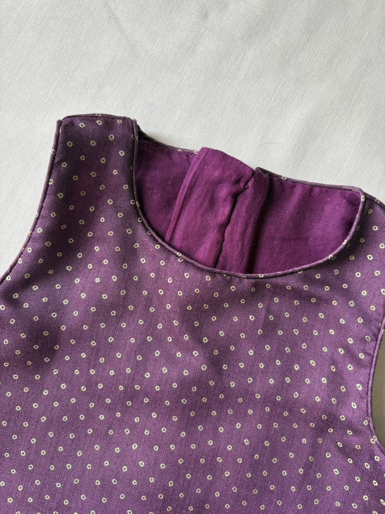 Kitty x Tyohaar Kidswear - Girls, in Chandheri, featuring sleeveless and jewel neckline, made for party & festive (view 3).
