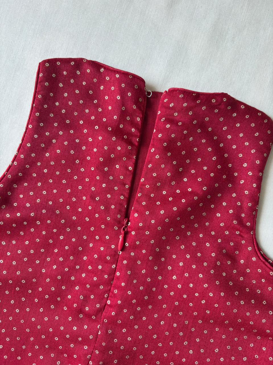 Kitty x Tyohaar Kidswear - Girls, in Chandheri, featuring sleeveless and jewel neckline, made for party & festive (view 5).