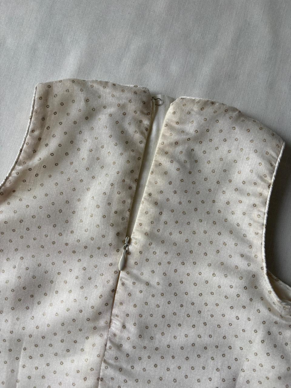 Kitty x Tyohaar Kidswear - Girls, in Chandheri, featuring sleeveless and jewel neckline, made for party & festive (view 6).