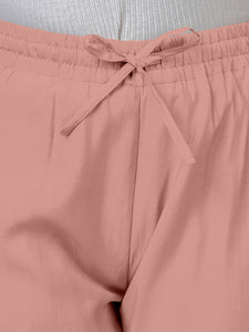 Fiza x Rozaana | Straight Pant in Sea Pink