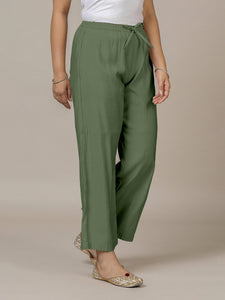 Fiza x Rozaana | Straight Pant in Hunter Green