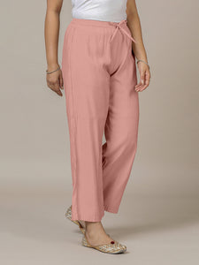 Fiza x Rozaana | Straight Pant in Sea Pink