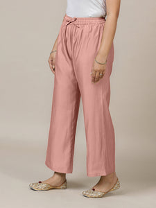 Fiza x Rozaana | Straight Pant in Sea Pink