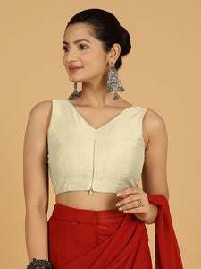 Hema x Rozaana |  Saree Blouse in Ivory