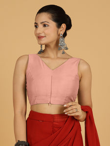 Hema x Rozaana |  Saree Blouse in Sea Pink