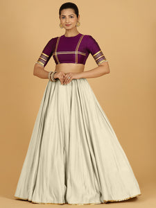 Jhalak x Tyohaar | Ivory Panelled Lehenga Skirt