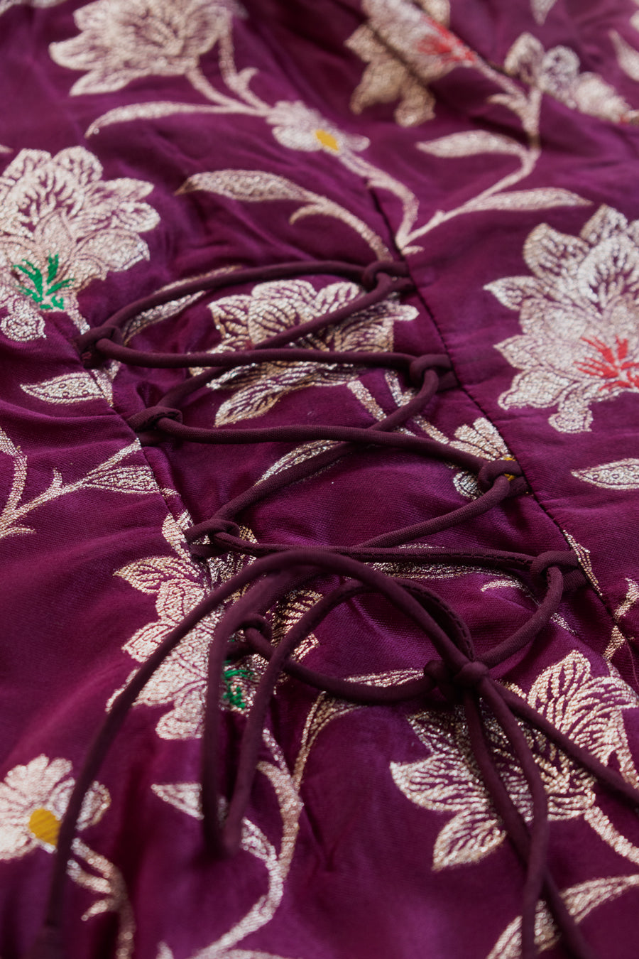 Jugnu x Tyohaar | Violet Meenakari Angrakha-Sharara Set