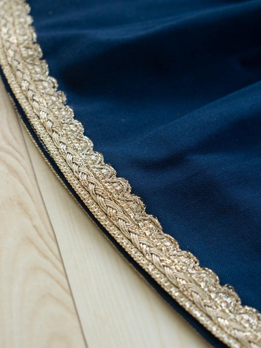 Mithi x Tyohaar | Angrakha-Sharara Set in Cream Meadow Block Print Cotton