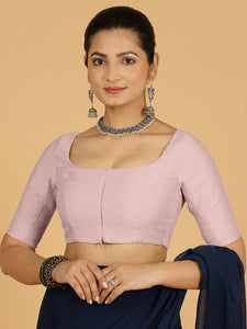 Nidhi x Rozaana | Elbow Sleeves Saree Blouse in Lilac