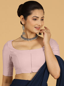 Nidhi x Rozaana | Elbow Sleeves Saree Blouse in Lilac