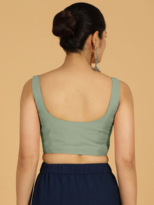 Nirma x Rozaana |  Saree Blouse in Mint Green