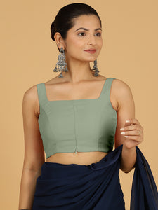 Nirma x Rozaana |  Saree Blouse in Mint Green