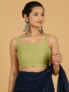 Nirma x Rozaana |  Saree Blouse in Pista Green