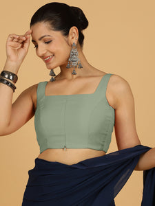 Nirma x Rozaana |  Saree Blouse in Mint Green