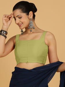 Nirma x Rozaana |  Saree Blouse in Pista Green