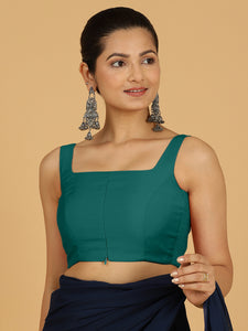 Nirma x Rozaana |  Saree Blouse in Peacock Green