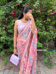 Nitya x Rozaana | Sleeveless Saree Blouse in Lilac