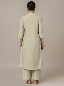 Paakhi x Rozaana | A Line Kurta in Ivory with Thread Work | Coords or Only Kurta