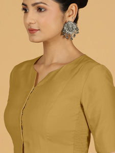 Rekha x Rozaana | Long Saree Blouse in Dijon Mustard | EOSS Sale