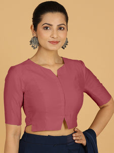 Rekha x Rozaana | Long Saree Blouse in Rose Pink