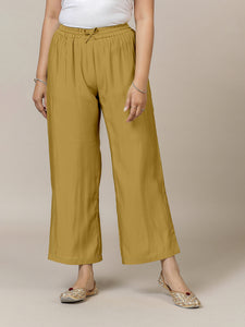 Saba x Rozaana | Dijon Mustard Cotton Silk Pants