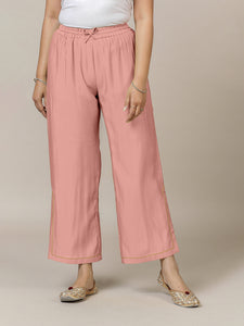 Saba x Rozaana | Sea Pink Cotton Silk Pants