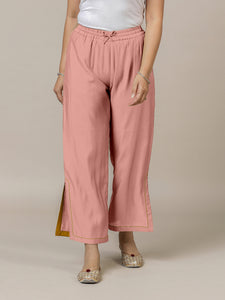 Saba x Rozaana | Sea Pink Cotton Silk Pants