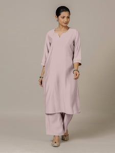 Sadaf x Rozaana | A Line Kurta in Lilac with Thread Work | Coords or Only Kurta