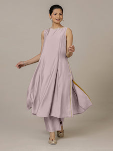 Sarah x Rozaana | A Line Kurta in Lilac with Thread Work | Coords or Only Kurta