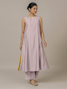 Sarah x Rozaana | A Line Kurta in Lilac with Thread Work | Coords or Only Kurta