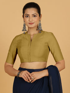 Simar x Rozaana |  Saree Blouse in Dijon Mustard