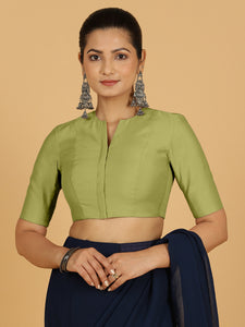 Simar x Rozaana |  Saree Blouse in Pista Green