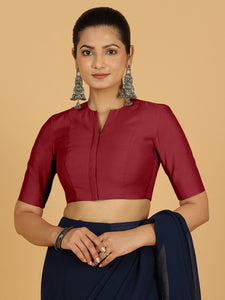 Simar x Rozaana |  Saree Blouse in Scarlet Red