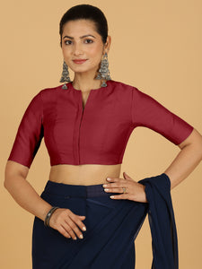 Simar x Rozaana |  Saree Blouse in Scarlet Red